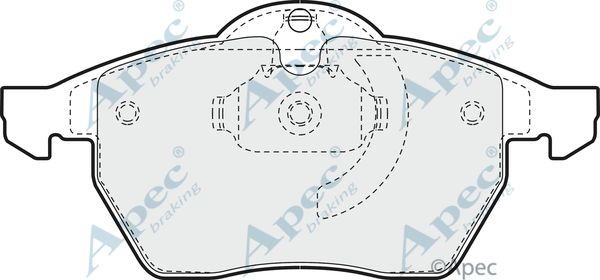 APEC BRAKING Комплект тормозных колодок, дисковый тормоз PAD941